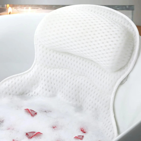 Подушка для ванны с присосками Bathtub Pillow 106 удобная поддержка головы
