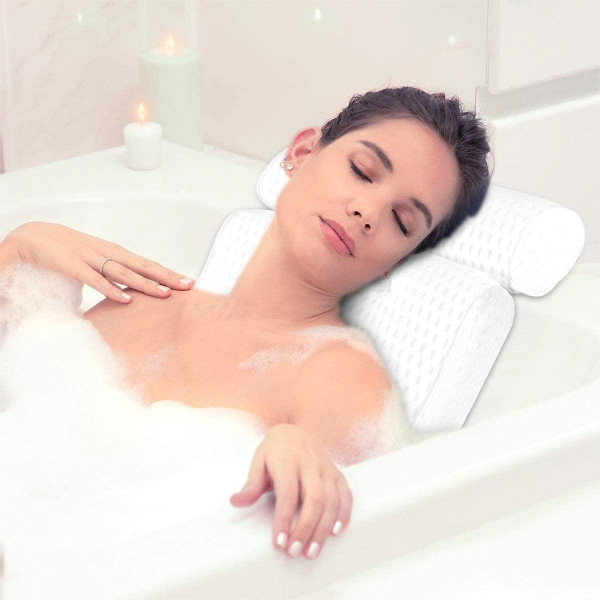 Подушка для ванны с присосками Bathtub Pillow 106 удобная поддержка головы