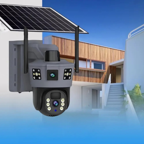 Уличная Solar 4G PTZ камера 6 МП с автономным питанием TP18 черная