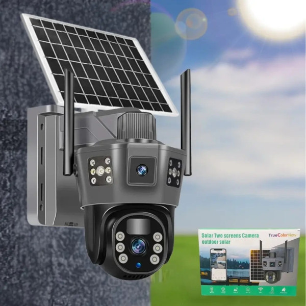 Уличная Solar 4G PTZ камера 6 МП с автономным питанием TP18 черная