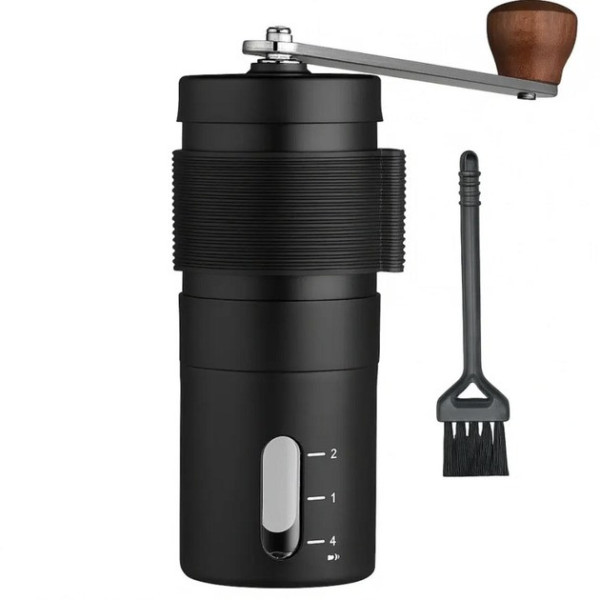 Мельница для кофе с керамическими жерновами, электрическая Coffee Grinder AND LY-957, черная