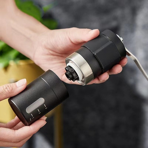 Мельница для кофе с керамическими жерновами, электрическая Coffee Grinder AND LY-957, черная