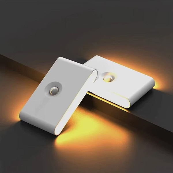 Компактный настенный светильник с датчиком движения и аккумулятором, USB