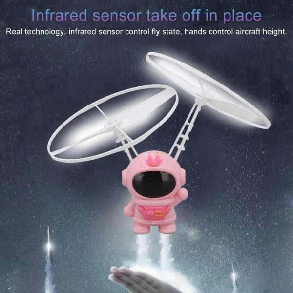 Интерактивная игрушка Induction aircraft космонавт с LED подсветкой для детей AND JJ060