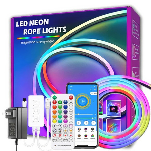 Умная RGB неоновая лента 10 м, гибкая, USB