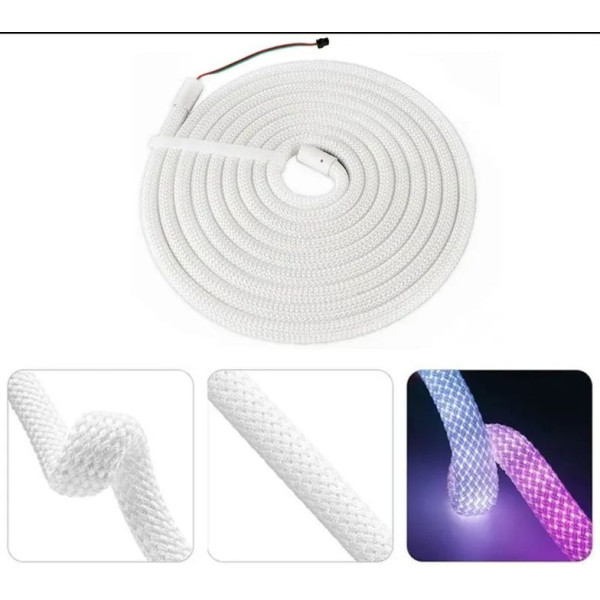 Умная LED RGB лента 5 м, шланг, Bluetooth и синхронизация с музыкой