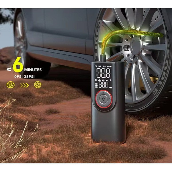 Электрический компрессор ATJ-9566 150 PSI с аккумулятором и цифровым дисплеем