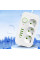 Многофункциональный удлинитель Power Socket F09U с тремя розетками и четырьмя USB, включая Type-C, 2 метра