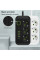 Многофункциональный удлинитель Power Socket F09U с тремя розетками и четырьмя USB, включая Type-C, 2 метра