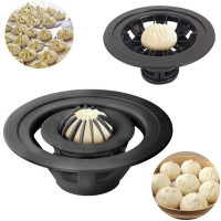 Аппарат Khinkali Maker для хинкали и пельменей, ручное приспособление для лепки, корпус пластиковый, черный