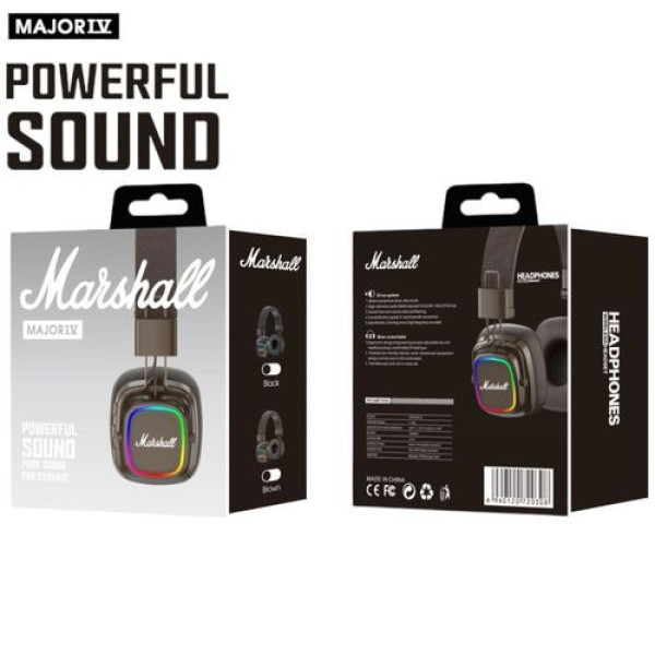 Наушники Marshall A30 беспроводные Bluetooth, стильные и комфортные, коричневые