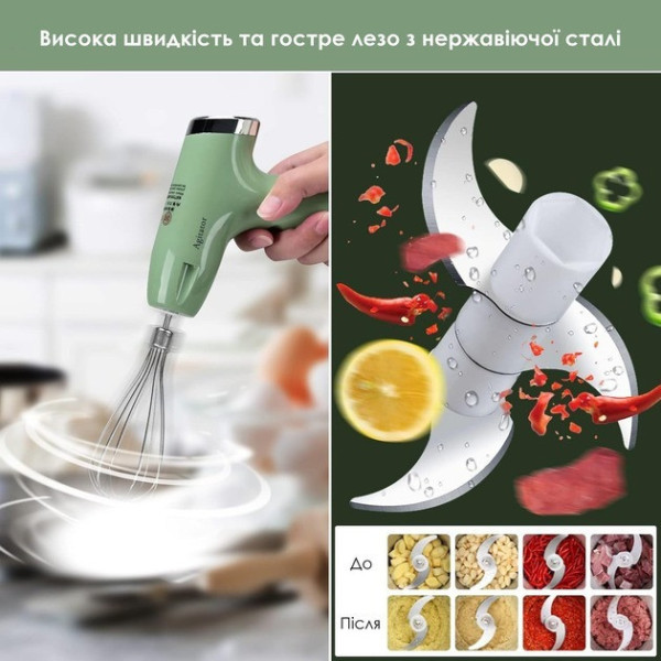 Миксер аккумуляторный переносной Agitator RD-138 с подзарядкой через USB