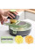 Многофункциональная овощерезка с контейнером Vegetable Cutter C351, тёрка для нарезки овощей с регулируемыми лезвиями