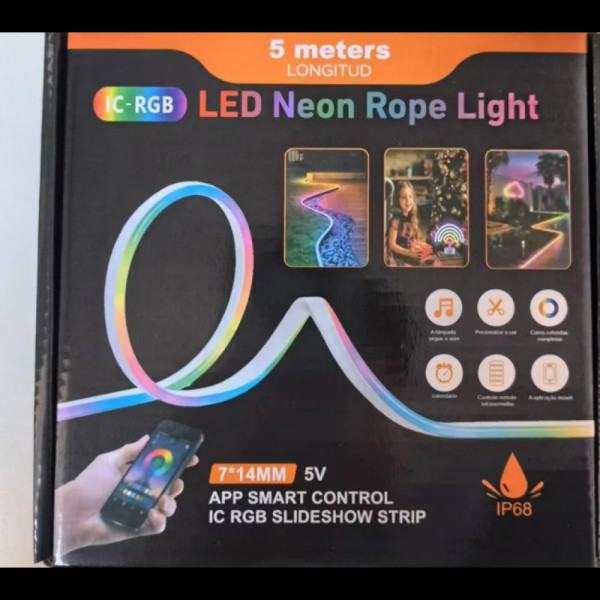Светодиодная лента 5 м USB RGB-IC, Wi-Fi и Bluetooth управление через приложение AND 5250