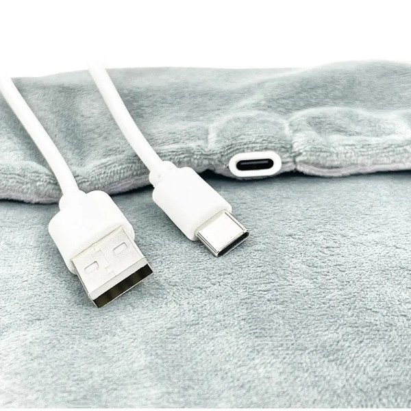 Многофункциональная USB электрогрелка для тела, ног и рук Grey