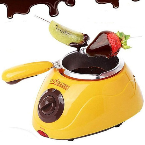 Прибор для фондю Chocolate Fondue Set из нержавеющей стали, с формами и дополнительными аксессуарами