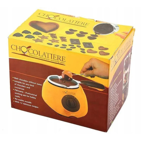 Прибор для фондю Chocolate Fondue Set из нержавеющей стали, с формами и дополнительными аксессуарами