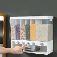 Контейнер-дозатор для хранения круп Multiple Dispenser 6 отсеков, 10 кг