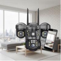 Видеокамера Wi-Fi 6 МП, ночное видение, микрофон и динамик, для Indoor/Outdoor