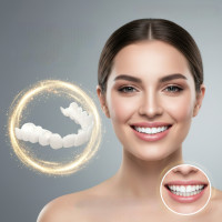Виниры Smile Veneers для зубов снеп он смайл 2 челюсти съемные