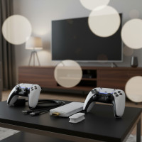 Детская игровая консоль приставка M15 4K 64GB 20000 игр + два беспроводных контроллера