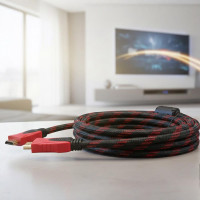 Кабель шнур HDMI 10м,с усиленной обмоткой и фильтрами, HDMI провод от компьютера к телевизору