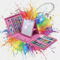 Набор для рисования в кейсе с мольбертом Super Mega Art Set 208 предметов