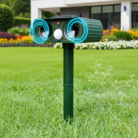 Ультразвуковой отпугиватель животных Solar Animal Repeller на солнечной батарее для защиты участка