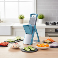 Многофункциональная овощерезка с регулируемой толщиной нарезки Vegetable cutter 223-6 с контейнером