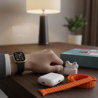Смарт-набор X8 Watch set 3 в 1 с часами, беспроводными наушниками и пауэрбанком