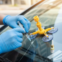 Набор для ремонта ветрового стекла Versachem Windshield Repair Kit комплект для лобового стекла авто