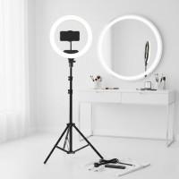 Кольцевая LED лампа Ring Light 26 см + штатив и крепление для телефона (LC-330)