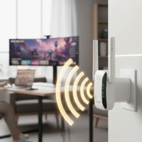Wi-Fi репитер LV-WR29 с двумя антеннами, усилитель беспроводного сигнала до 300 Мбит/с,универсальный усилитель