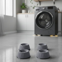 Антивибрационные подставки с резиной для стиральной машины grey