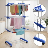 Складная сушилка для белья Сушилка для вещей 529  GARMENT RACK WITH WHEELS