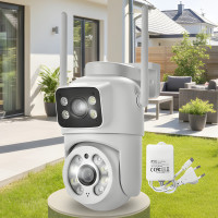 Wi-Fi камера Q13 с ночной съёмкой и двумя линзами 2×3MP внутренняя/уличная