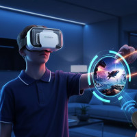 Виртуальные очки SHINECON SC-G05a для игр и фильмов 3D белые