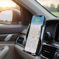 Автодержатель для телефона с беспроводной зарядкой S5, держатель для телефона