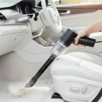 Портативный автомобильный пылесос 2 в 1 Vacuum Cleaner 8696 с насадками, беспроводной, 120 Вт, 4500 Па, черный