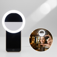 Светодиодное селфи кольцо на телефон Selfie Ring Light с USB зарядкой