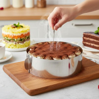 Форма для выпечки Кольцо кондитерское раздвижное Cake Ring 16-30 см Кольцо кондитерское универсальное