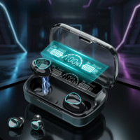 Беспроводные TWS наушники Bluetooth 5.1 True Wireless M10. Кейс повербанк с LED дисплеем