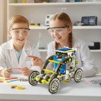 Конструктор работающий на  солнечных батареях Белый CIC 21-615 Educational Solar Robot Kit 14 in 1