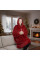 Двухсторонний плед толстовка с капюшоном и рукавами Huggle Hoodie оверсайз