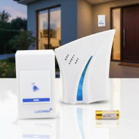 Беспроводной дверной звонок музыкальный D8610 Luckarm Intligent для дома та квартиры на батарейках