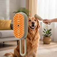 Щетка с паром Steamy Brush E-W3317 для груминга собак, кошек и других домашних питомцев