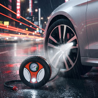 Компрессор Автомобильный 260 psi в виде автомобильного колеса