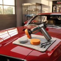 Аккумуляторная полировальная машинка для авто AND LY-987 с 3 дисками USB