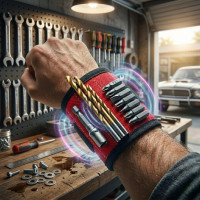 Браслет магнитный  Magnetic Wristband со встроенными магнитами крепления винтов, гвоздей