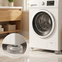 Антивибрационные подставки прозрачные  для стиральной машины Refrigerator floor mat